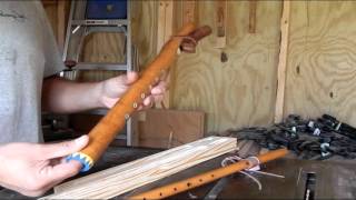 How to make a traditional Native American 6 hole flute part 1 [upl. by Sand]