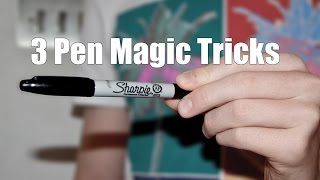 3 Incredible Pen Magic Tricks Vanish Production amp Shrink  Tutorial [upl. by Sugar982]