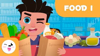 SUPERMARKET FOODS  Part 1  Food Vocabulary for Kids [upl. by Ainnat28]