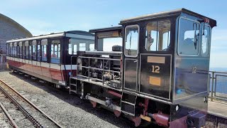 To the summit of Snowdon by rail  4k [upl. by Namrehs802]