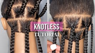 DETAILED Knotless Braid Tutorial  Beginner Friendly [upl. by Jeromy]