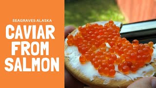 Salmon Caviar Recipe  DIY Alaska [upl. by Ainesell]