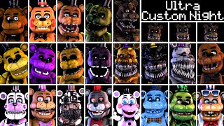 Ultra Custom Night  Facing Off Against Every Single Type Of Freddy Fazbear Part 3 [upl. by Bortman]