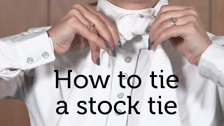 How to tie a stock tie [upl. by Sherrill915]