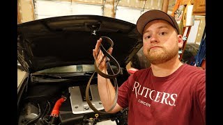 Infiniti G37 Serpentine Belt Replacement [upl. by Anatol]