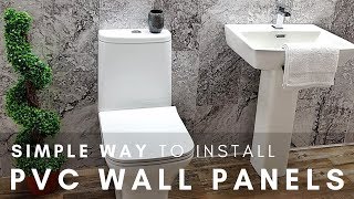 SIMPLE WAY To Install PVC Wall Panels [upl. by Andrei]