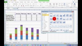 How To Create a Stacked Chart in Excel 2010 [upl. by Stoat734]