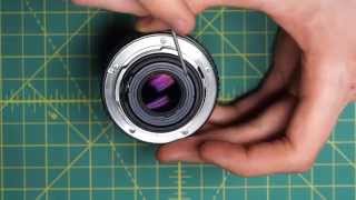 SMC PentaxM 50mm f2 Lens Disassembly [upl. by Leunam32]