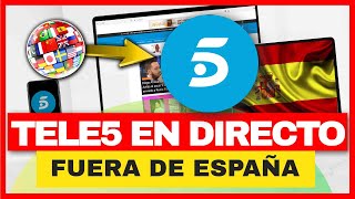 TELECINCO EN DIRECTO FUERA DE ESPAÑA EN 2023 📺 ¿Cómo ver TeleCinco en directo en Streaming LEGAL✅ [upl. by Elamaj464]