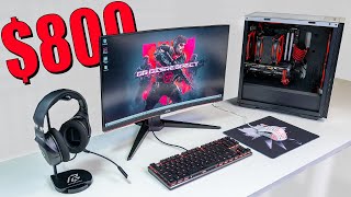 800 FULL PC Gaming Setup Guide With Upgrade Options [upl. by Nyltiak]