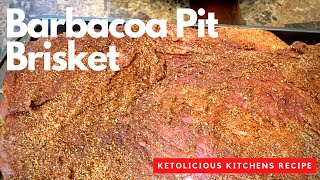 HOW TO COOK MEAT IN THE GROUND Barbacoa Pit Brisket [upl. by Namilus]