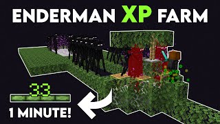 Minecraft EASY ENDERMAN XP FARM 120 Without ENDERMITE [upl. by Dekeles874]