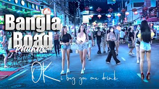 Bangla Road  March 18 2022  Patong Beach – Phuket 4K Full Tour [upl. by Stefania983]