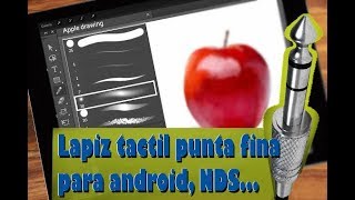 Como hacer un lapiz optico casero punta fina para celulares android y tablet 2020 [upl. by Naivaf]