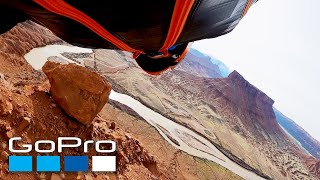 GoPro Wingsuit Flight Through Castle Valley Utah [upl. by Suivatra436]