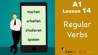 Learn German for beginners A1  Verb Conjugation Part 2  Lesson 14 [upl. by Aitahs111]