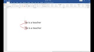 Enable or Disable Auto Capitalization in Word 2019 amp 2016 [upl. by Dripps]