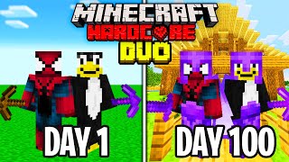 We Survived 100 Days in HARDCORE Minecraft [upl. by Eirffej]