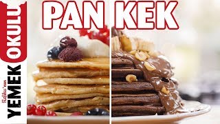 Pankek Pancake Tarifi 🥞 Çikolatalı ve Sadece Pankek Yapımı Tarifleri [upl. by Brozak826]