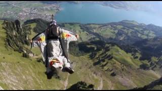 Wingsuit Gliding through the Crack Gorge in Switzerland [upl. by Bronnie]