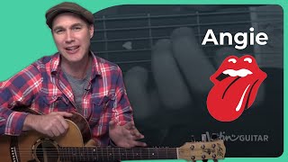 Angie by The Rolling Stones  Guitar Lesson [upl. by Kiker]