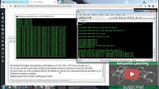 Fortinet Fortigate Firewall Initial Setup CLI amp GUI [upl. by Eninnaj196]