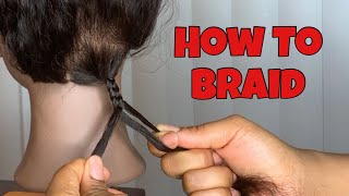 How To Braid For Beginners  3 Strand Braid [upl. by Palecek]