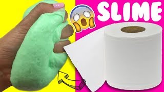 PROBANDO SLIME 💦 CON PAPEL DE BAÑO SIN PEGAMENTO [upl. by Zamir184]