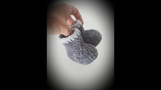 How to crochet baby booties QUICK AND EASY [upl. by Sekyere693]