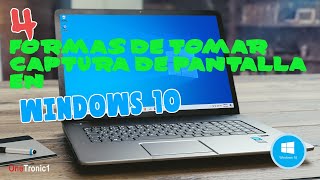 4 formas de tomar captura de pantalla en windows 10 PC  Laptop [upl. by Tamberg]