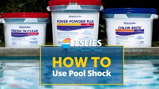 How to Use Pool Shock  Leslies [upl. by Gunilla830]