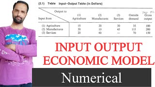 input output economic model numerical [upl. by Zurek]