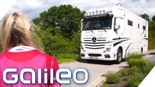 700000€ Dieser LKW ist ein XXL LuxusWohnmobil  Galileo  ProSieben [upl. by Ikik]