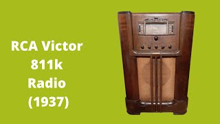 RCA Victor 1937 811k Floor radio [upl. by Enila]