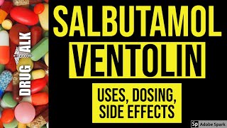 Salbutamol Ventolin  Uses Dosing Side Effects [upl. by Novikoff]