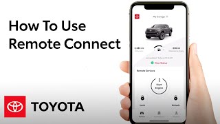 How To Use Remote Connect in the Toyota App  Toyota [upl. by Ahsiatal]