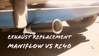 Classic Mini DIY  Exhaust Replacement  RC40 vs Maniflow [upl. by Eisset517]