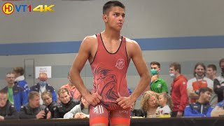 🤼  Wrestling  German Championships 2021 Juniors Freestyle  57kg Gold  HOLSTEIN vs ISAEV [upl. by Googins]