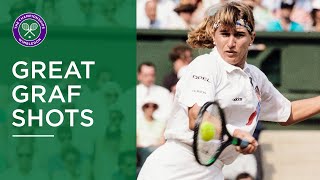 Steffi Graf  Great Wimbledon Forehands [upl. by Filip]