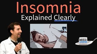 Insomnia Explained Clearly  Causes Pathophysiology amp Treatment [upl. by Cahn688]