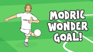 MODRIC WONDER GOAL😲 Can other footballers score it [upl. by Odraccir]