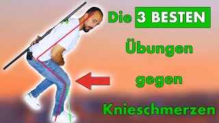 Die 3 besten Übungen gegen Knieschmerzen  Beintraining für gesunde amp stabile Knie [upl. by Egiaf]