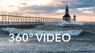 St Joseph Lighthouse 360 Video  Pure Michigan [upl. by Esinereb]