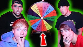 SCARY MYSTERY WHEEL at 3AM Truth Or Dare  Sam Golbach [upl. by Jemma]