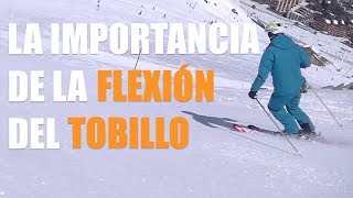 Como esquiar bien  la FLEXIÓN de los tobillos CON y SIN [upl. by Itisahc458]