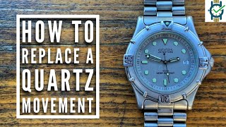 How To Replace a Quartz Watch Movement [upl. by Lolande]