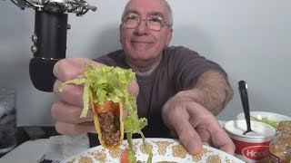 ASMR Eating Crunchy Tacos Night Whispering [upl. by Olnay60]