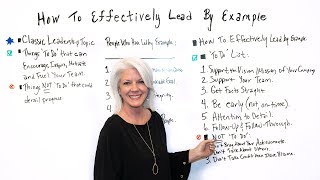 How to Effectively Lead By Example  Project Management Training [upl. by Tergram]