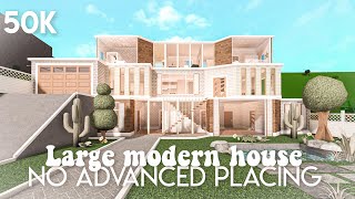 50k No advanced placing large modern house  Bloxburg build [upl. by Fevre651]