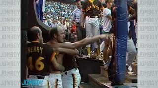 The Braves and Padres brawl multiple times in one game back in 1984 a breakdown [upl. by Charbonnier473]